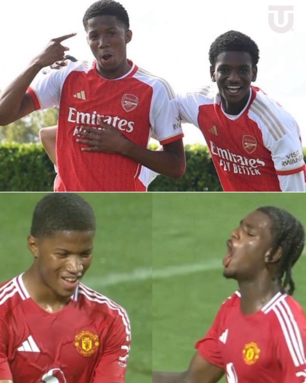 One 17 and one 19! Martin and Haven, who scored for Manchester United, both joined from Arsenal this season