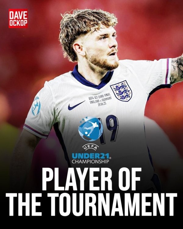Selected as the U21 European Cup MVP! Elliott is the third person in England history