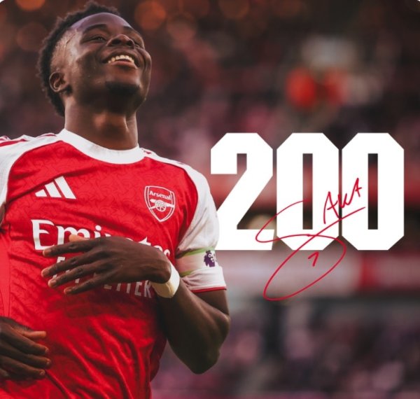 Saka welcomed 200 Premier League milestones in Arsenal s career, previously contributed 54 goals and 51 assists